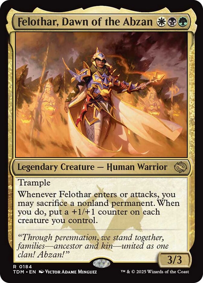 TDM 184 Felothar, Dawn of the Abzan R