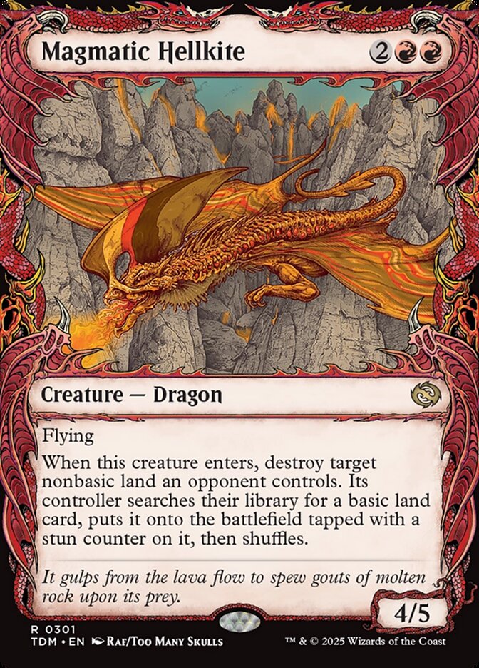 [Foil] TDM 301 Magmatic Hellkite (0301 - Showcase) R