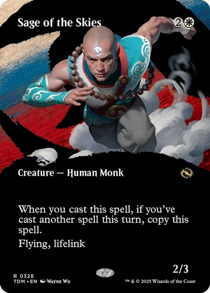 [Foil] TDM 328 Sage of the Skies (0328 - Borderless) R