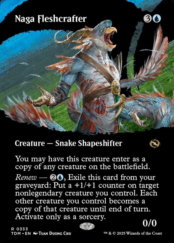 [Foil] TDM 333 Naga Fleshcrafter (0333 - Borderless) R