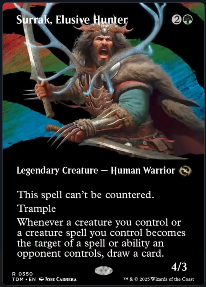 [Foil] TDM 350 Surrak, Elusive Hunter (0350 - Borderless) R