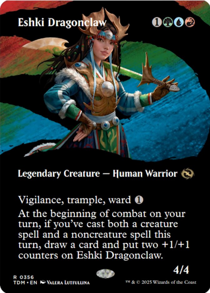 [Foil] TDM 356 Eshki Dragonclaw (0356 - Borderless) R