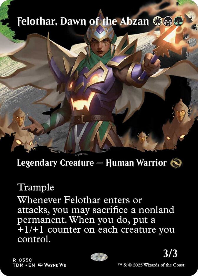 [Foil] TDM 358 Felothar, Dawn of the Abzan (0358 - Borderless) R