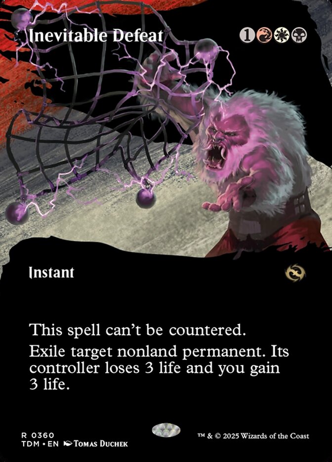 [Foil] TDM 360 Inevitable Defeat (0360 - Borderless) R