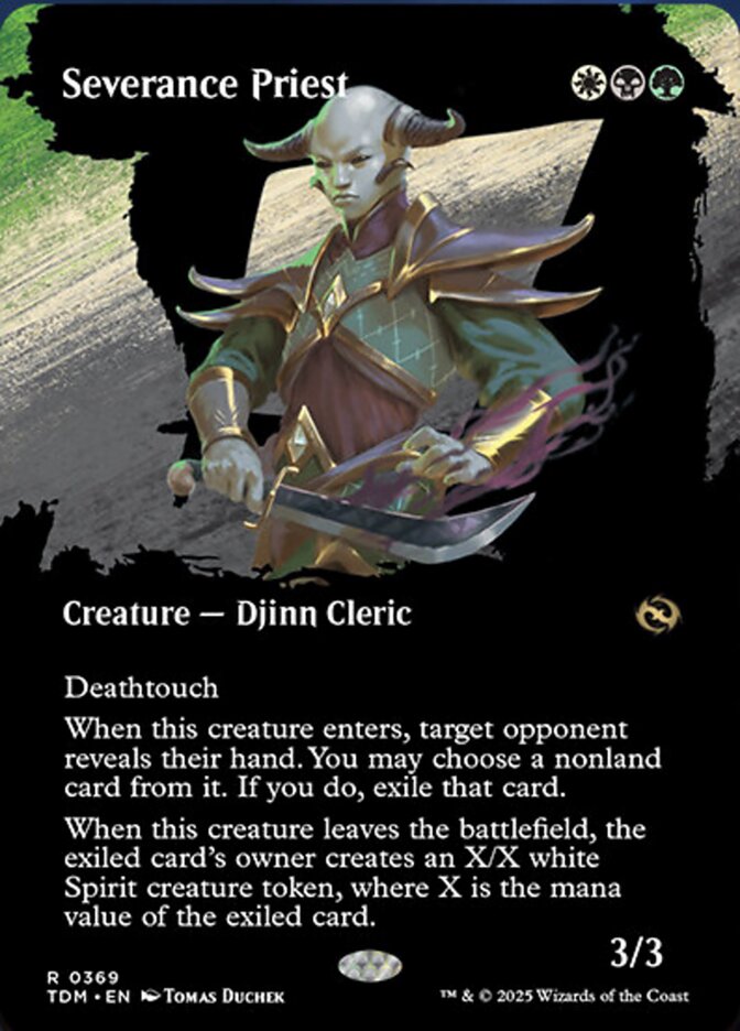 [Foil] TDM 369 Severance Priest (0369 - Borderless) R