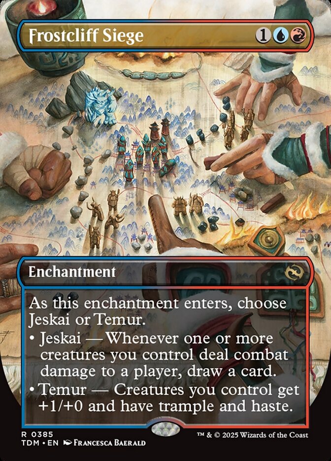 [Foil] TDM 385 Frostcliff Siege (0385 - Borderless) R