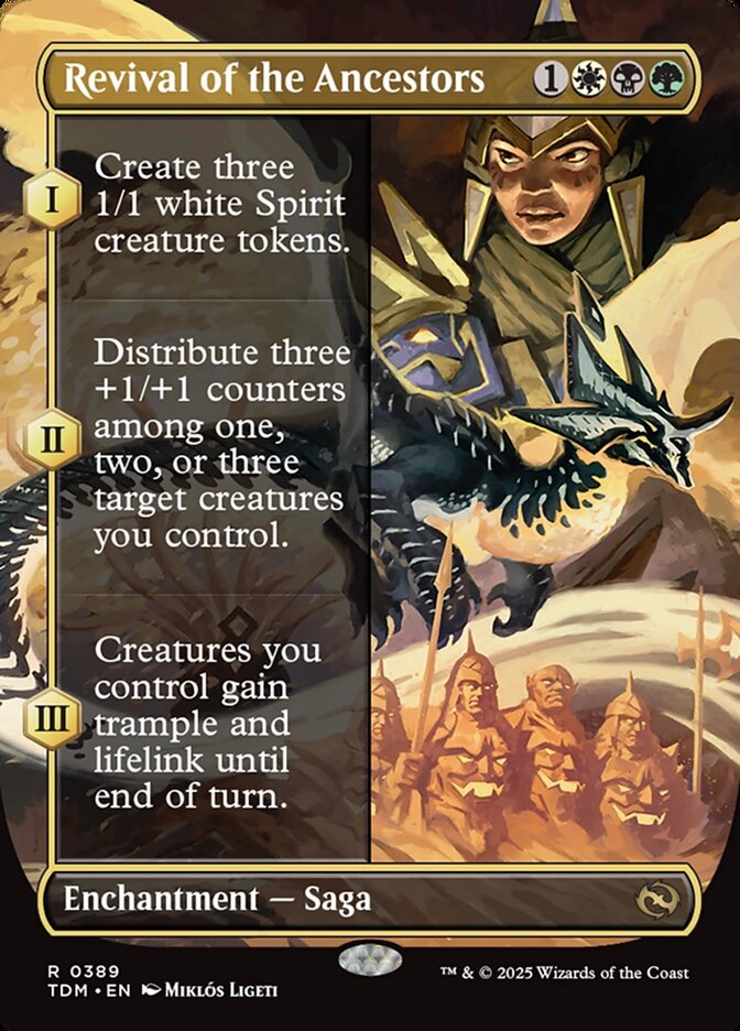 [Foil] TDM 389 Revival of the Ancestors (0389 - Borderless) R