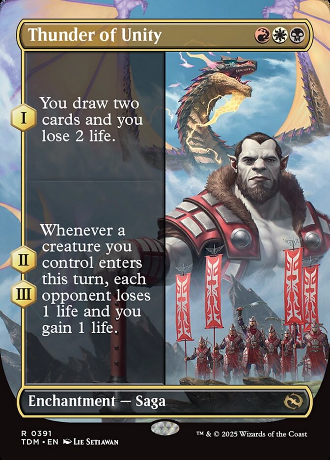 [Foil] TDM 391 Thunder of Unity (0391 - Borderless) R