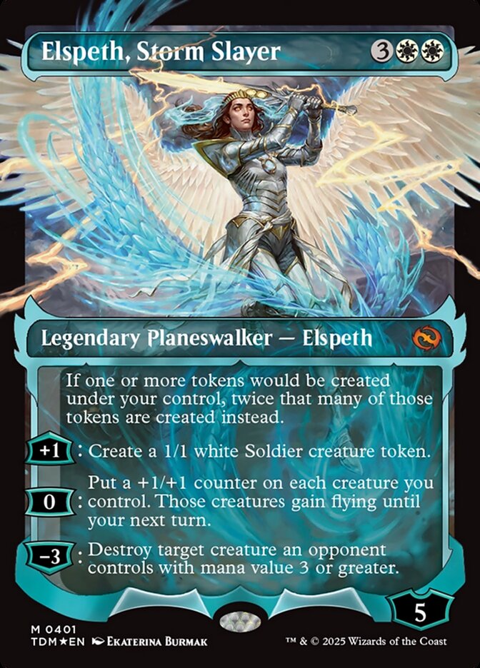 [Foil] TDM 401 Elspeth, Storm Slayer (0401 - Ghostfire Showcase) M