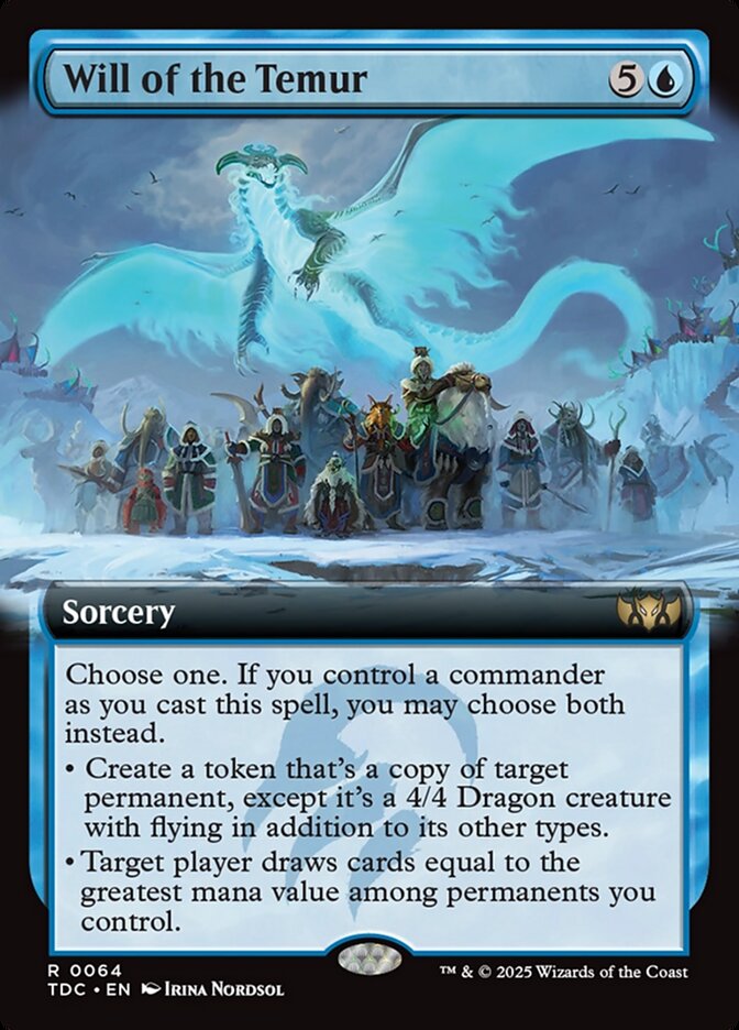 TDC 064 Will of the Temur (0064 - Extended Art) R