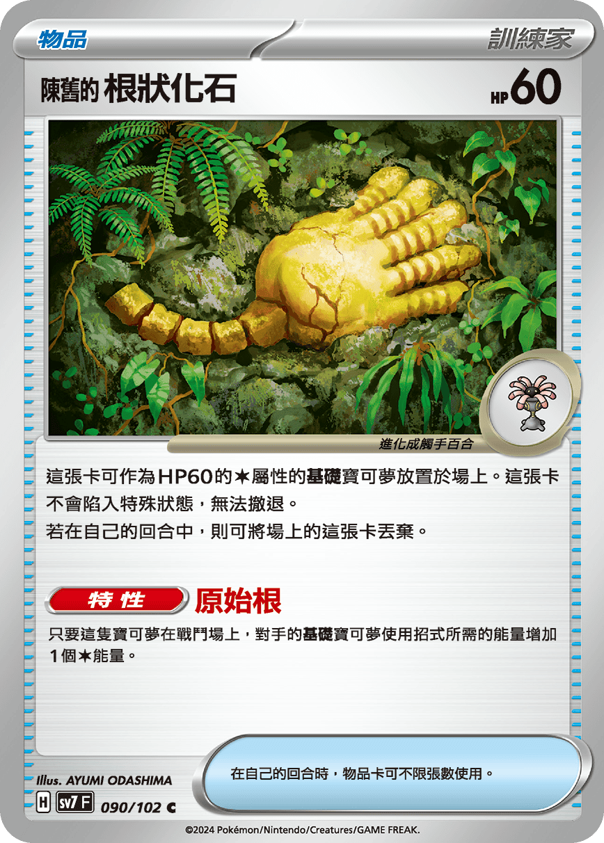 SV7F 090/102 陳舊的根狀化石 C