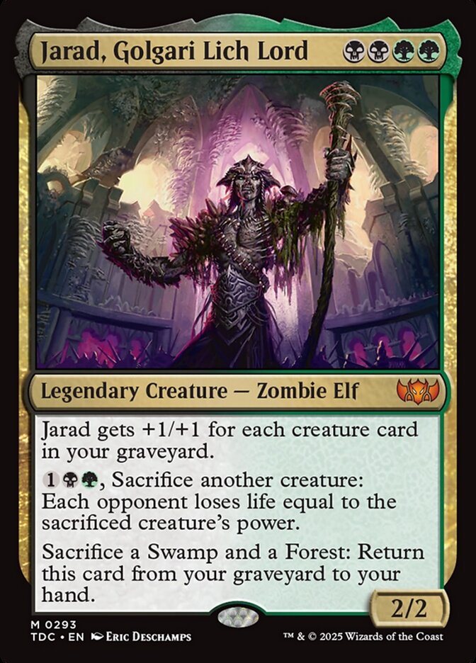 TDC 293 Jarad, Golgari Lich Lord M