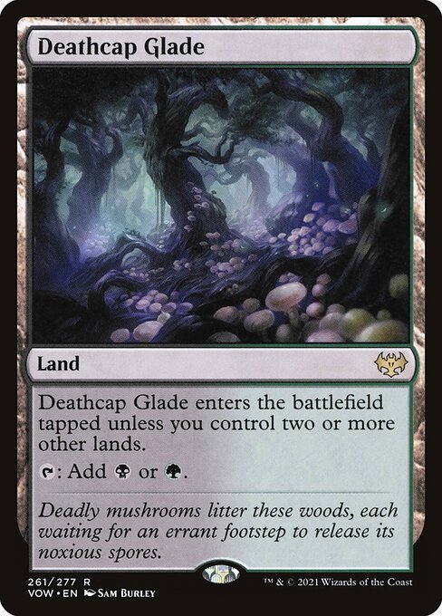 [Foil] VOW 261 Deathcap Glade R
