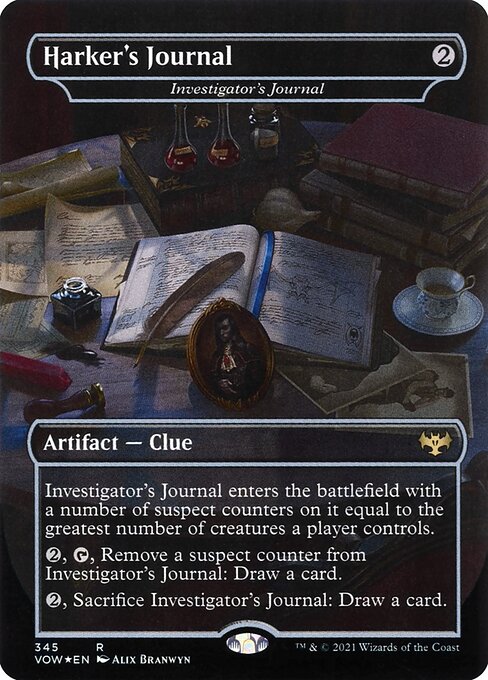 VOW 345 Investigator's Journal (Harker's Journal - Dracula Series) R