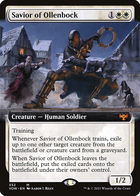 [Foil] VOW 352 Savior of Ollenbock (Extended Art) M