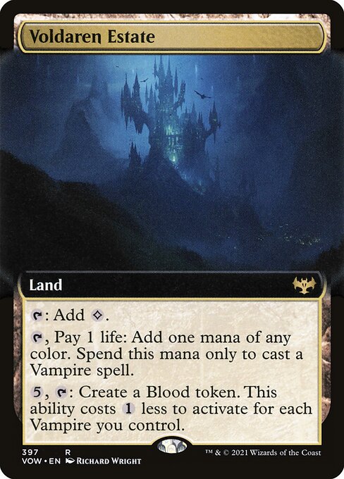 [Foil] VOW 397 Voldaren Estate (Extended Art) R