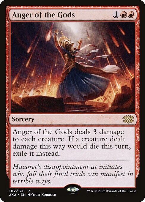 [Foil] 2X2 102 Anger of the Gods R
