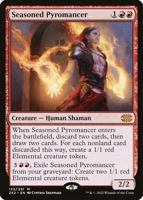 [Foil] 2X2 123 Seasoned Pyromancer M