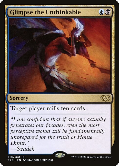 [Foil] 2X2 218 Glimpse the Unthinkable R