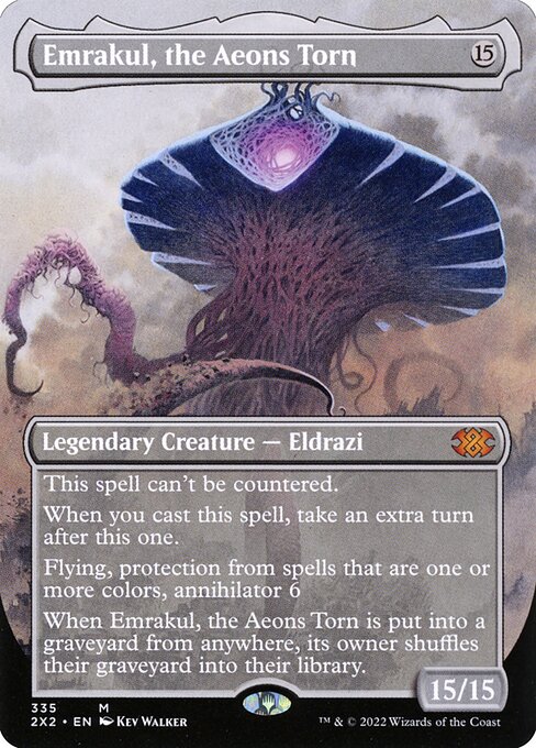 [Foil] 2X2 335 Emrakul, the Aeons Torn (Borderless) M