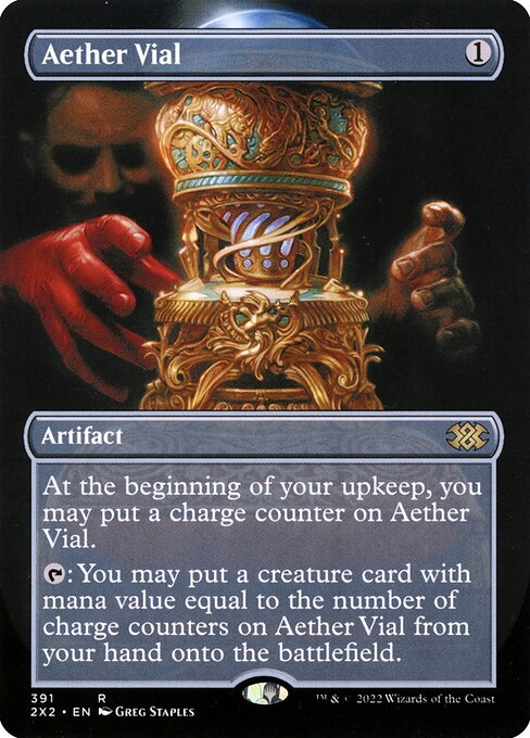 [Foil] 2X2 391 Aether Vial (Borderless) R