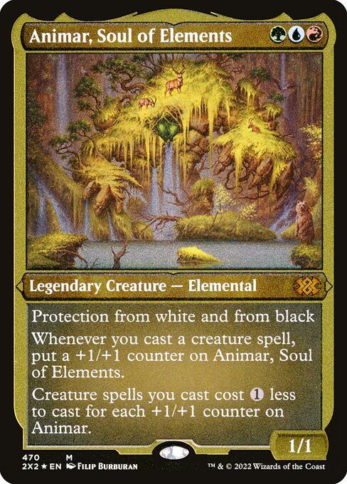 [Foil Etched] 2X2 470 Animar, Soul of Elements (Foil Etched) M