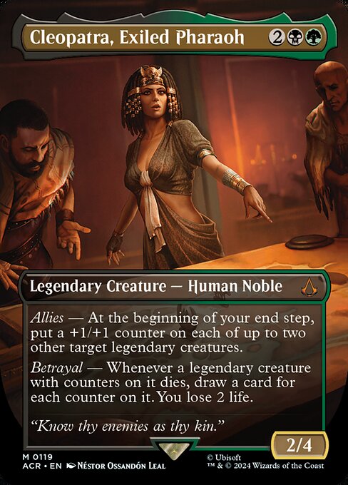 [Foil] ACR 119 Cleopatra, Exiled Pharaoh (0119 - Borderless) M