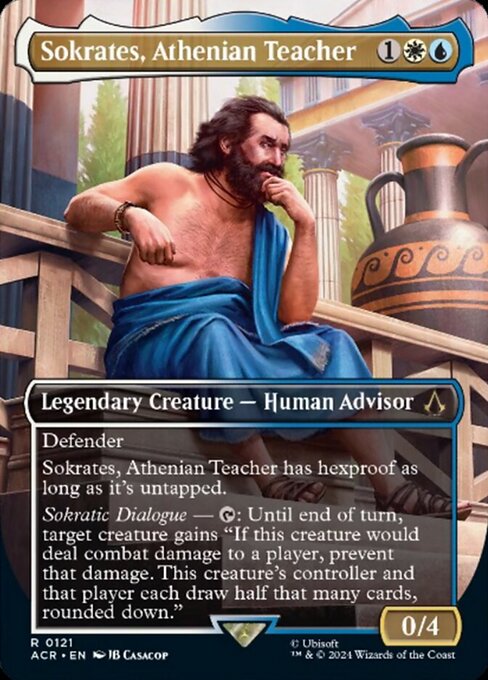 [Foil] ACR 121 Sokrates, Athenian Teacher (0121 - Borderless) R