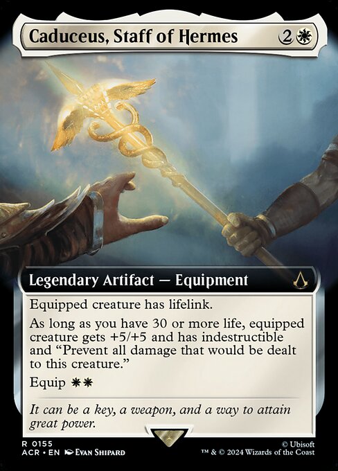 [Foil] ACR 155 Caduceus, Staff of Hermes (0155 - Extended Art) R