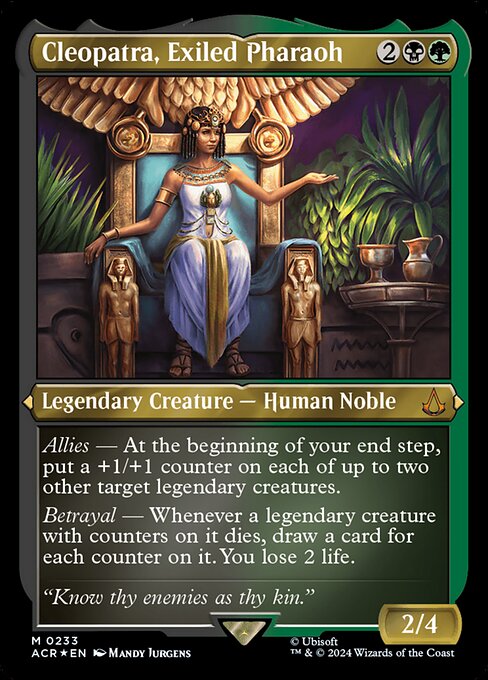 [Foil Etched] ACR 233 Cleopatra, Exiled Pharaoh (0233 - Foil Etched) M