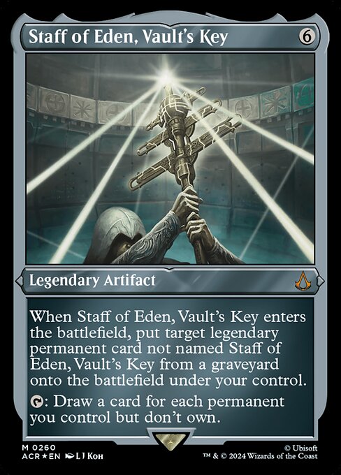[Foil Etched] ACR 260 Staff of Eden, Vault's Key (0260 - Foil Etched) M