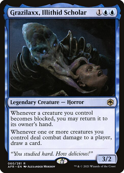 [Foil] AFR 060 Grazilaxx, Illithid Scholar R