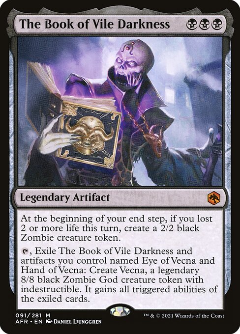 [Foil] AFR 091 The Book of Vile Darkness M