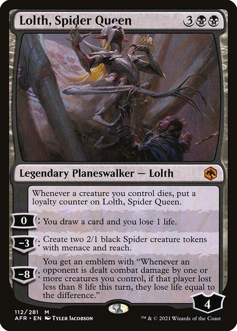 [Foil] AFR 112 Lolth, Spider Queen M