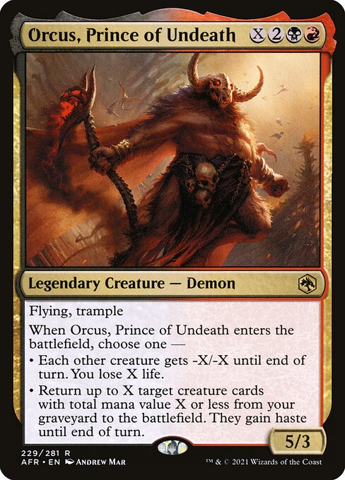 [Foil] AFR 229 Orcus, Prince of Undeath R