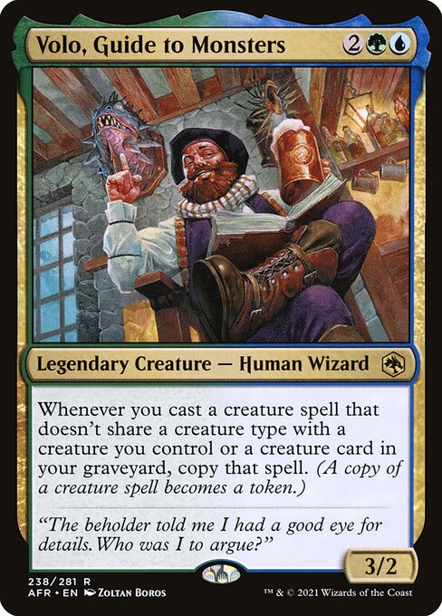 AFR 238 Volo, Guide to Monsters R