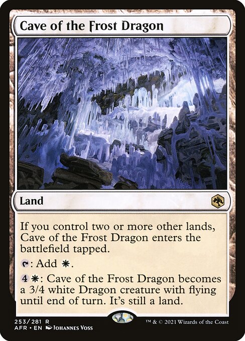 [Foil] AFR 253 Cave of the Frost Dragon R