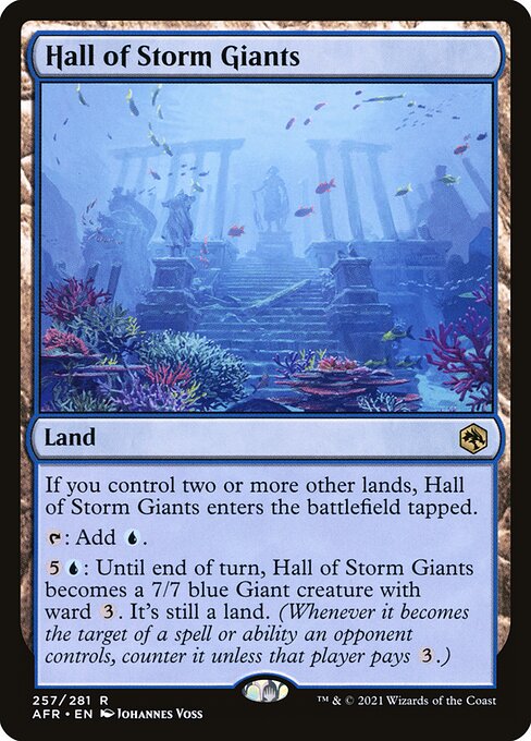 [Foil] AFR 257 Hall of Storm Giants R