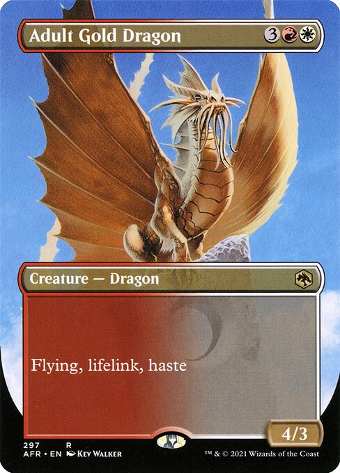 AFR 297 Adult Gold Dragon (Borderless) R