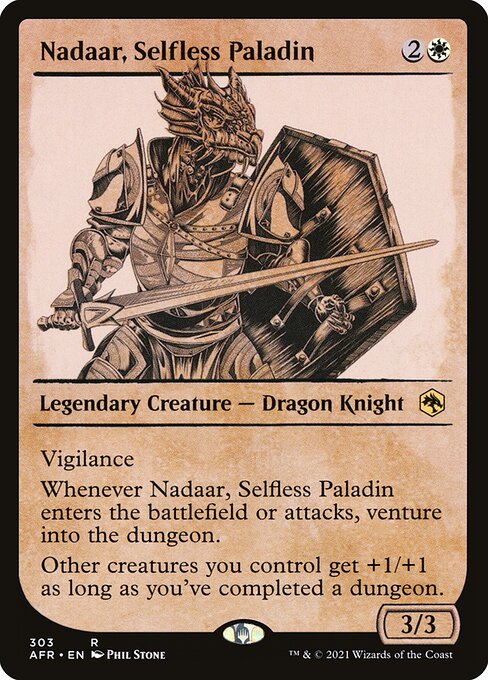 [Foil] AFR 303 Nadaar, Selfless Paladin (Showcase) R