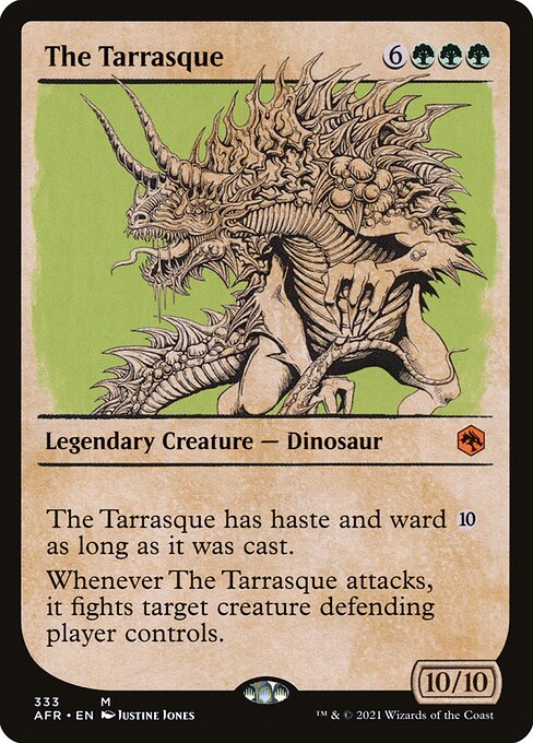 [Foil] AFR 333 The Tarrasque (Showcase) M