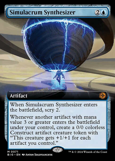 [Foil] BIG 071 Simulacrum Synthesizer (0071 - Extended Art) M