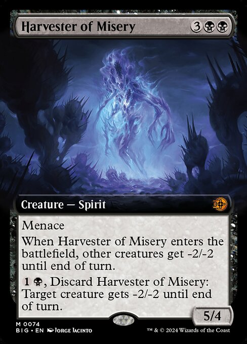 [Foil] BIG 074 Harvester of Misery (0074 - Extended Art) M