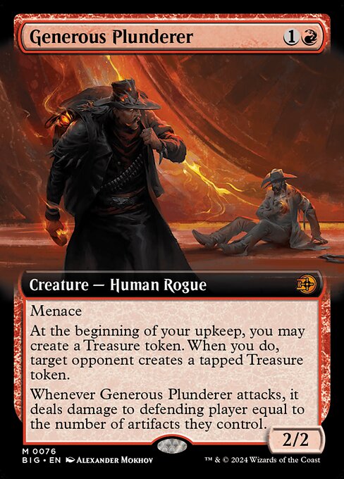 [Foil] BIG 076 Generous Plunderer (0076 - Extended Art) M