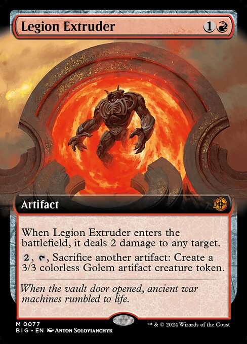 [Foil] BIG 077 Legion Extruder (0077 - Extended Art) M