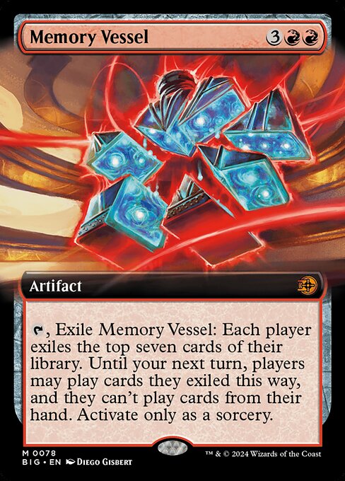 [Foil] BIG 078 Memory Vessel (0078 - Extended Art) M