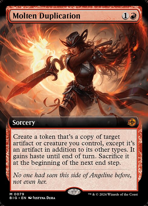 [Foil] BIG 079 Molten Duplication (0079 - Extended Art) M