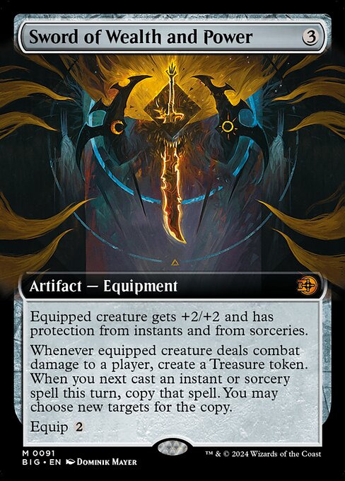 [Foil] BIG 091 Sword of Wealth and Power (0091 - Extended Art) M