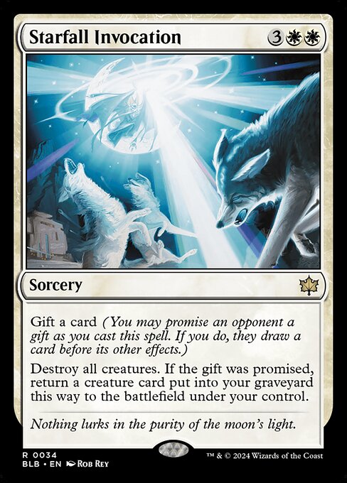 [Foil] BLB 034 Starfall Invocation R