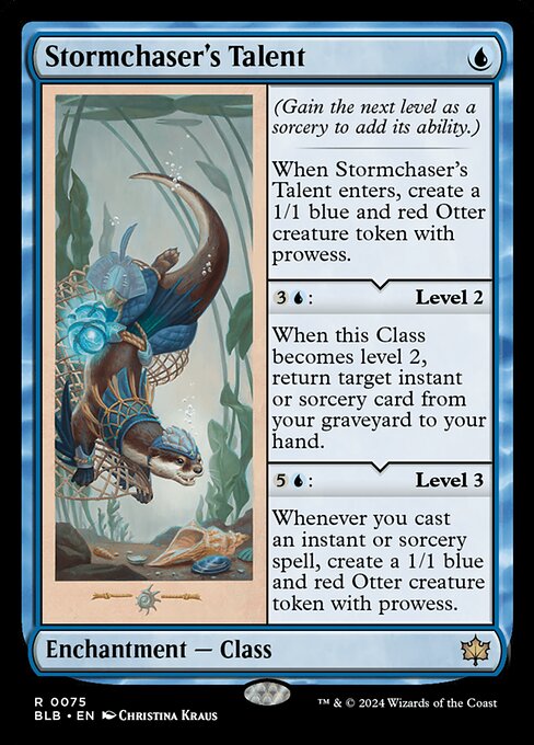[Foil] BLB 075 Stormchaser's Talent R
